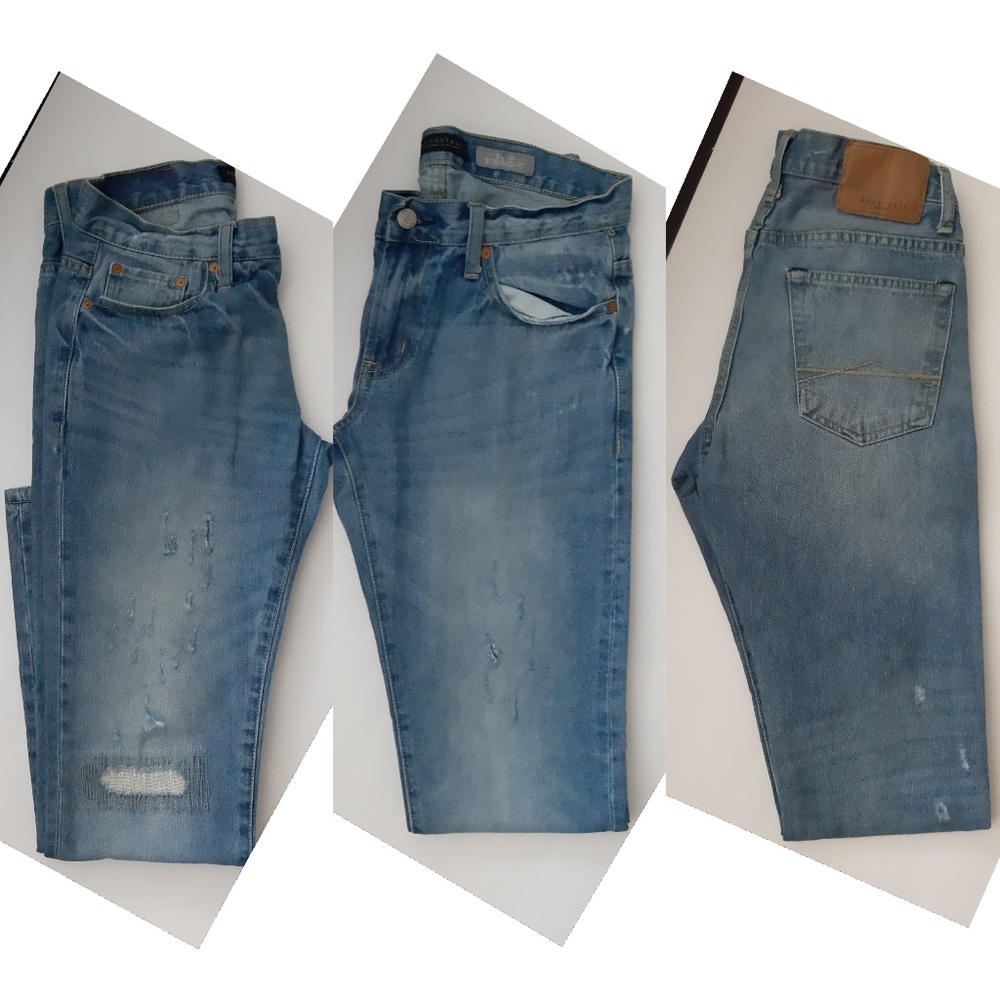 Aeropostale Slim Straight Distressed Jean Size 29